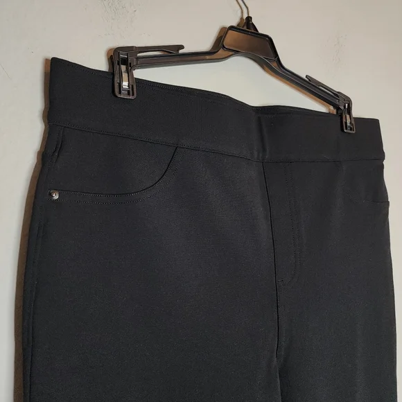 SPANX The Perfect Black Ponte Ankle Pant Pull-On Slimming Size XL 20202R
